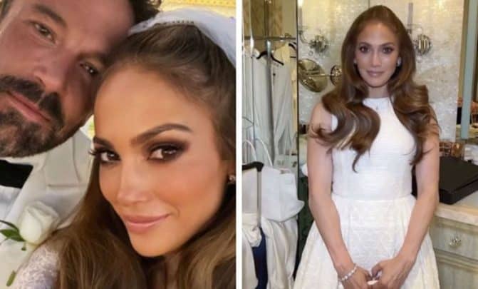 “جينيفر لوبيز” ارتدت 3 فساتين زفاف أسطورية في حفل زواجها على بن أفليك.. أحدها استغرق 700 ساعة عمل (شاهد) جينيفر لوبيز.. 3 فساتين زفاف أسطورية في حفل زواجها على بن أفليك أحدهم استغرق 700ساعة عمل (شاهد) watanserb.com