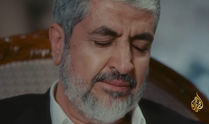 خالد مشعل يبكي في لقاء الجانب الآخر مع علا الفارس watanserb.com