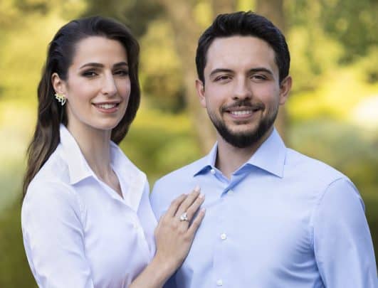صور رومانسية لولي عهد الأردن وخطيبته السعودية watanserb.com