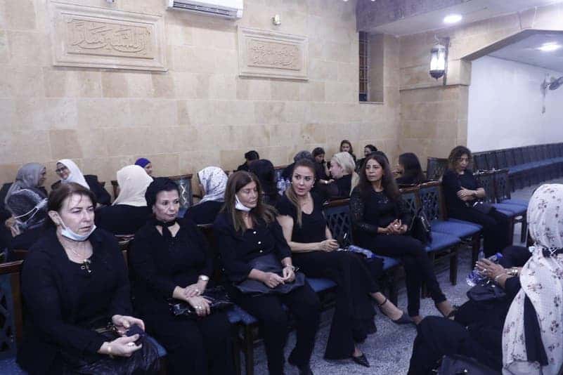 ميرفت أمين في عزاء المخرج