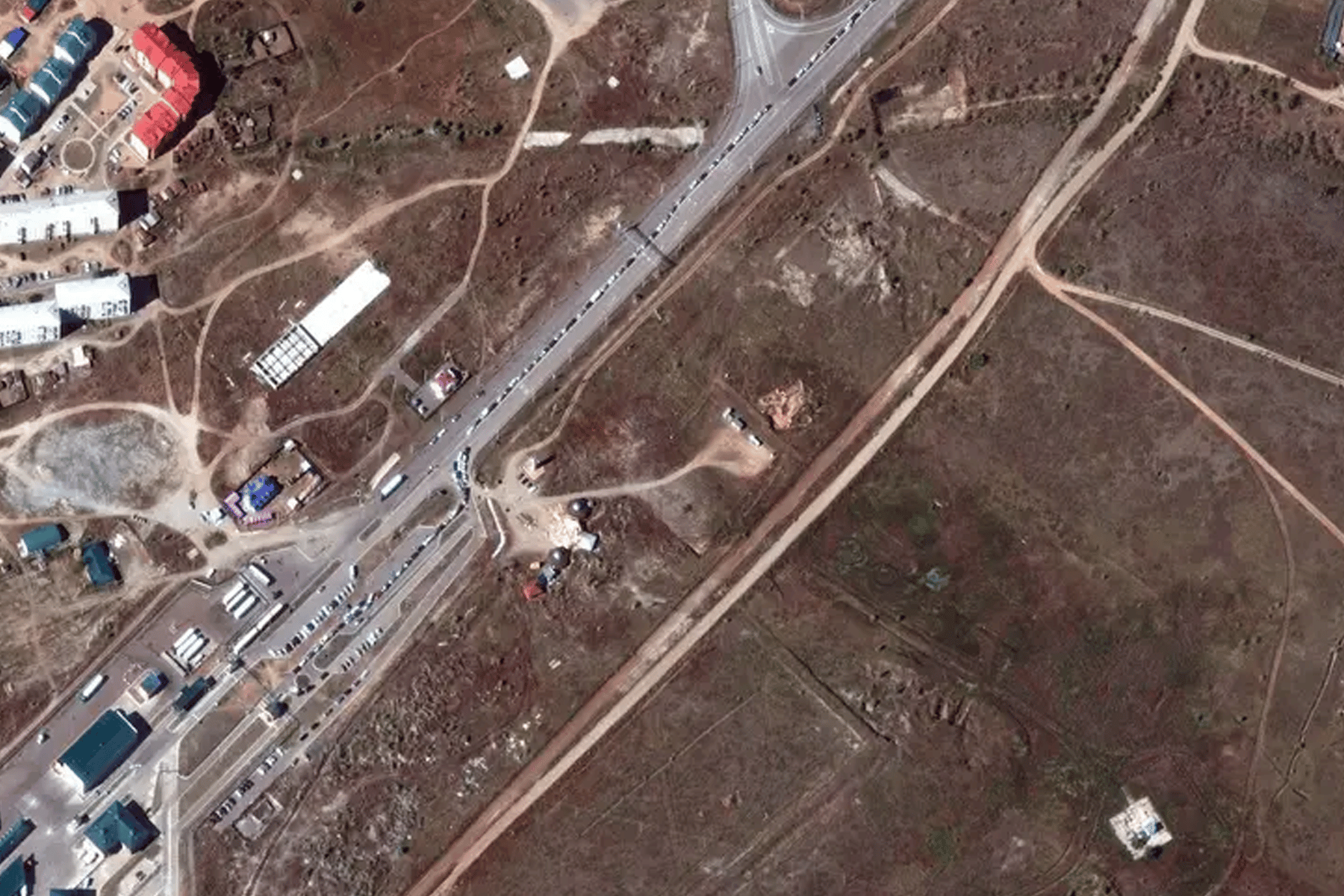 صور صدمت بوتين التقطتها الأقمار الصناعية على الحدود الروسية صور الحدود الروسية watanserb.com