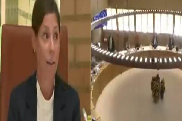 زلزال يهز البرلمان أثناء جلسة عن مخاطر الزلازل ويرعب النواب (فيديو) زلزال يهز البرلمان watanserb.com