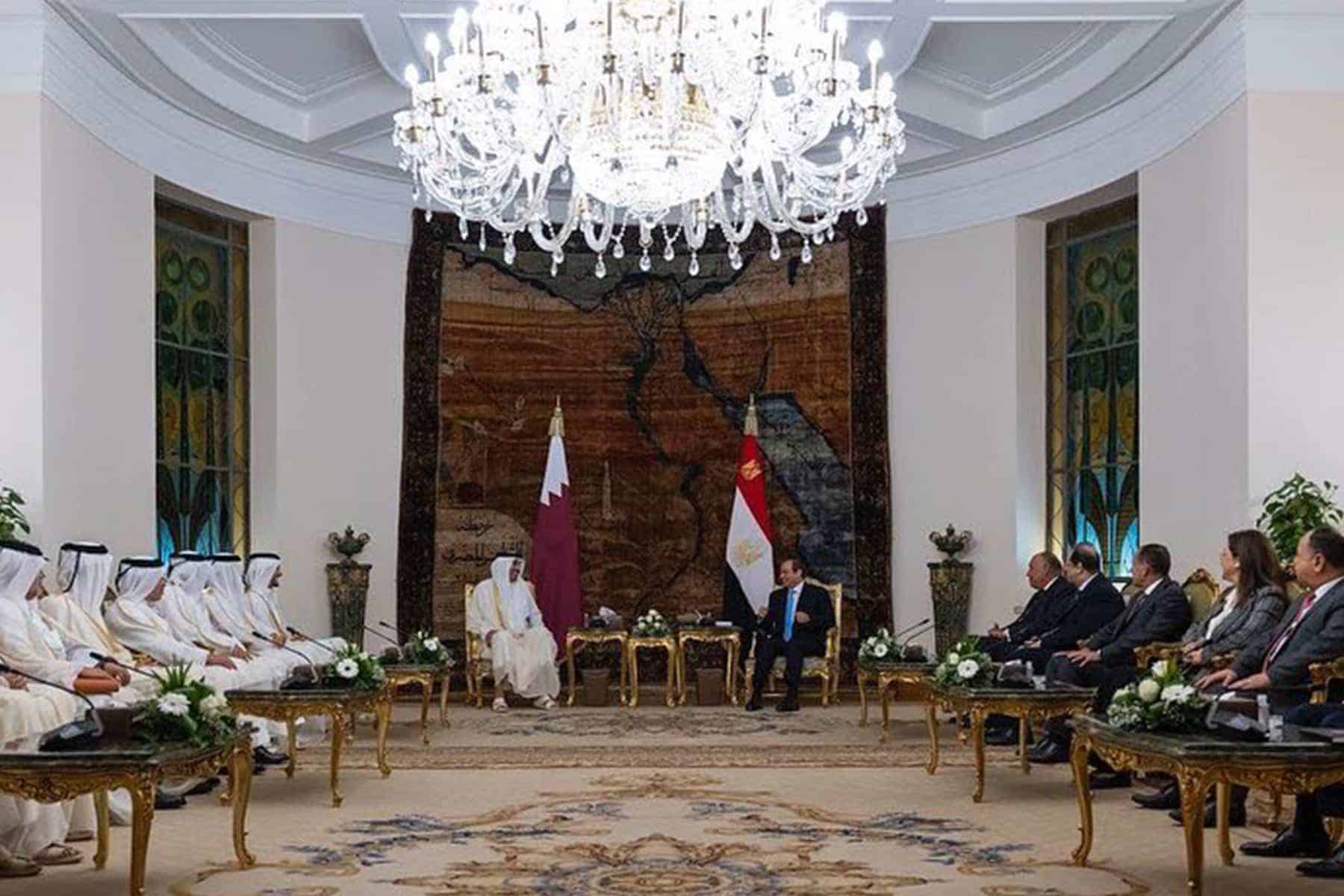 السيسي و أمير قطر