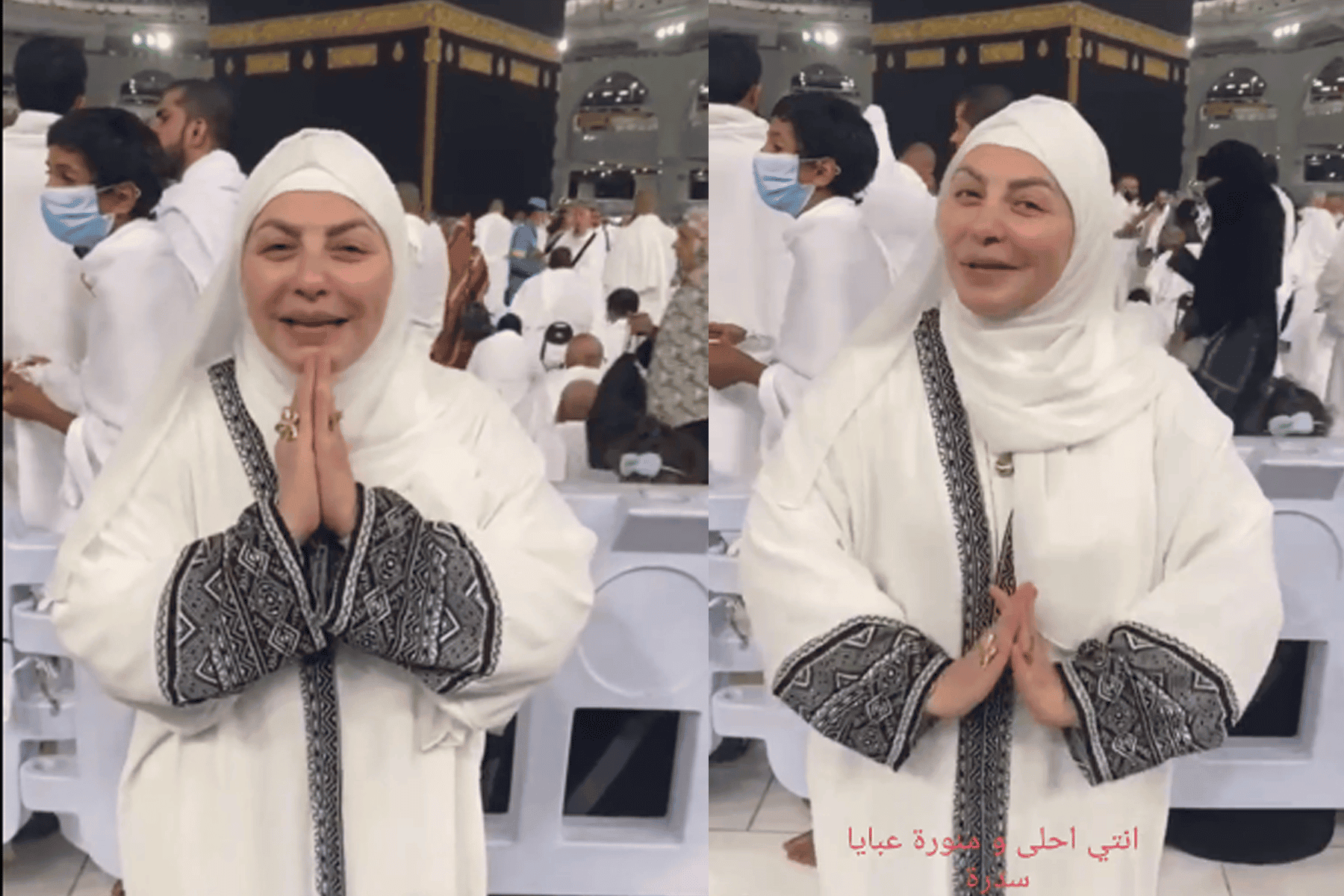 إعلان ميار الببلاوي أمام الكعبة.. انتهاك حرمة بيت الله لأجل المال (فيديو) إعلان ميار الببلاوي أمام الكعبة watanserb.com