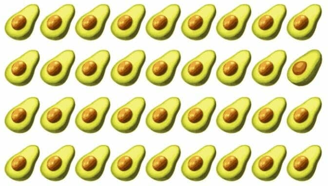 اكتشف الأفوكادو الغريب في الصورة في غضون 9 ثوانٍ