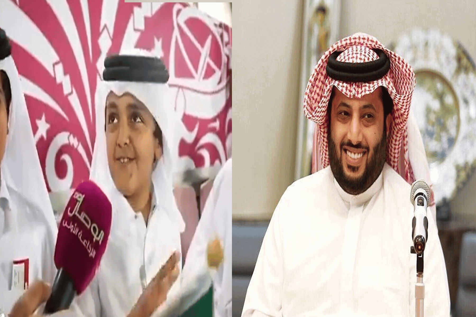 لقاء طفل قطري مع إذاعة عمانية يشعل حماسة تركي آل الشيخ ويحفز قصيدة جديدة في مدح أمير قطر تركي آل الشيخ watanserb.com