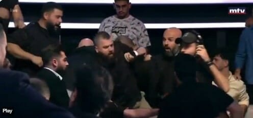 لبنان: عراك عنيف وإطلاق نار والجيش يتدخل خلال برنامج تلفزيوني عراك برنامج صار الوقت watanserb.com