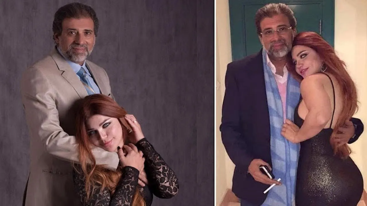 منى فاروق مع المخرج خالد يوسف