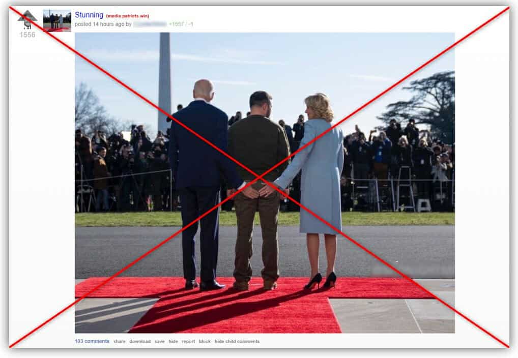 بايدن والسيدة الأولى جيل بايدن ينتزعان مؤخرة زيلينسكي