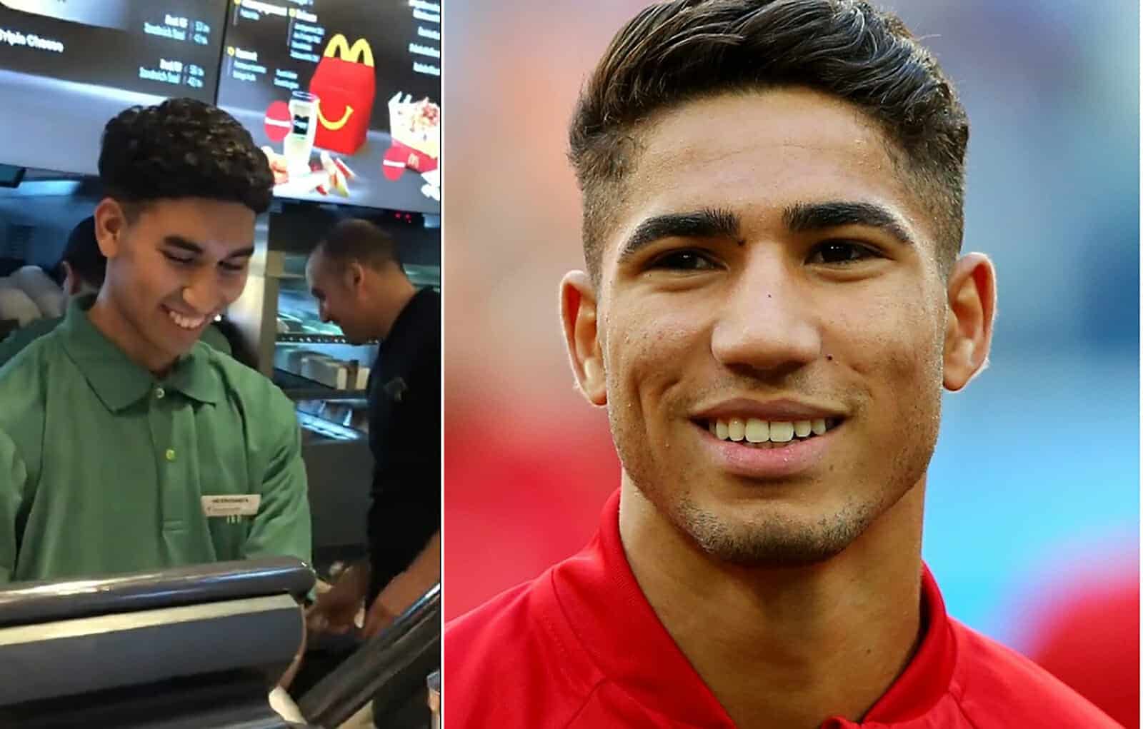 شبيه أشرف حكيمي يشعل مواقع التواصل الاجتماعي(شاهد) أشرف حكيمي watanserb.com