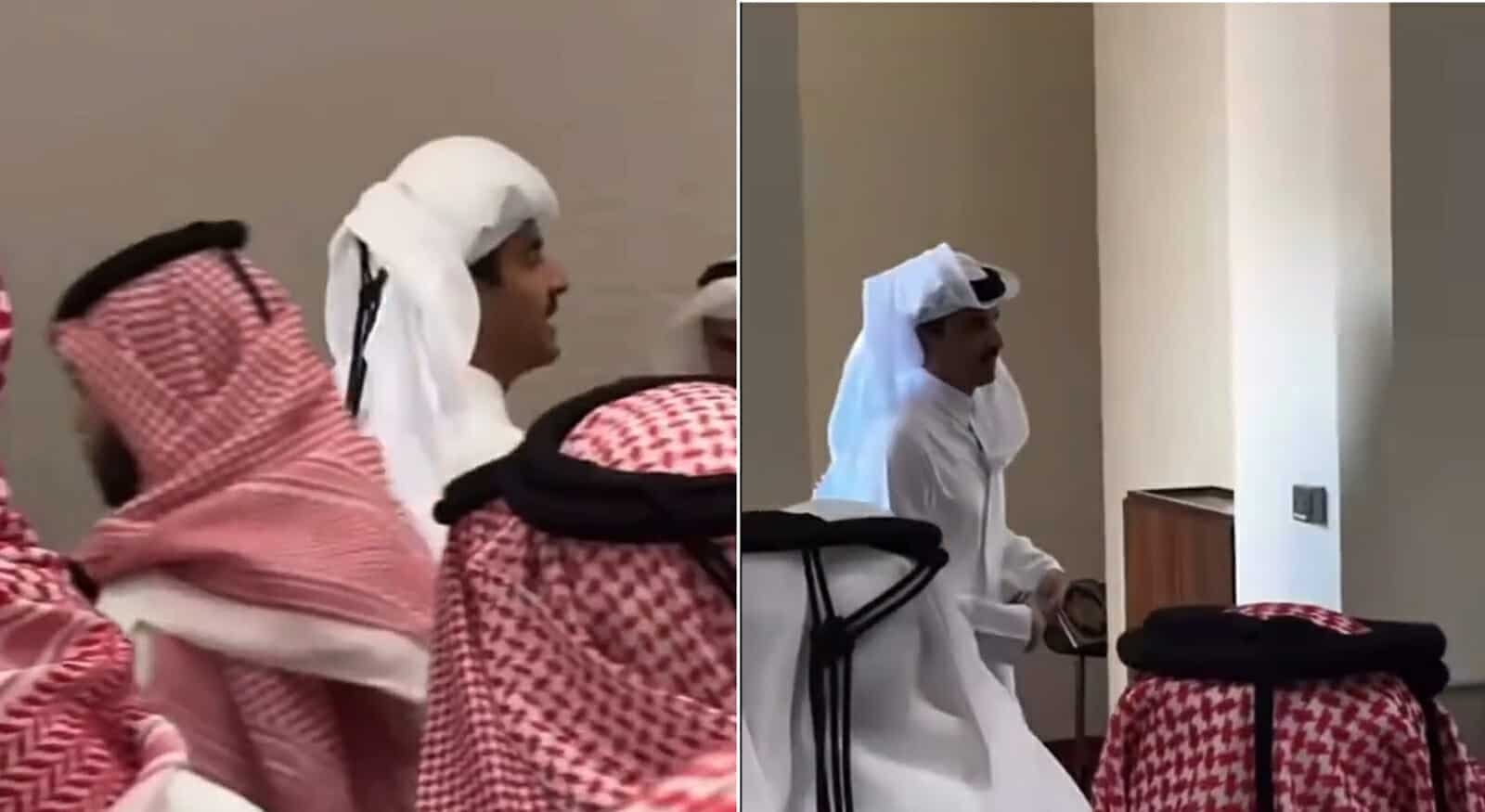أحدث ظهور لأمير قطر وهذا ما فعله بجنازة حمد بن محمد العطية (فيديو) جنازة حمد بن محمد العطية watanserb.com