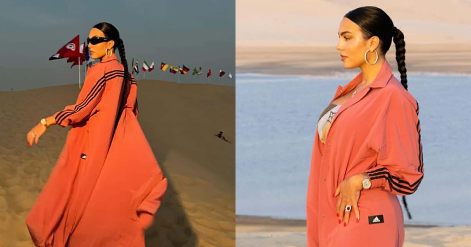 جورجينا صديقة رونالدو تلفت الأنظار بما فعلته في صحراء قطر جورجينا في صحراء قطر watanserb.com