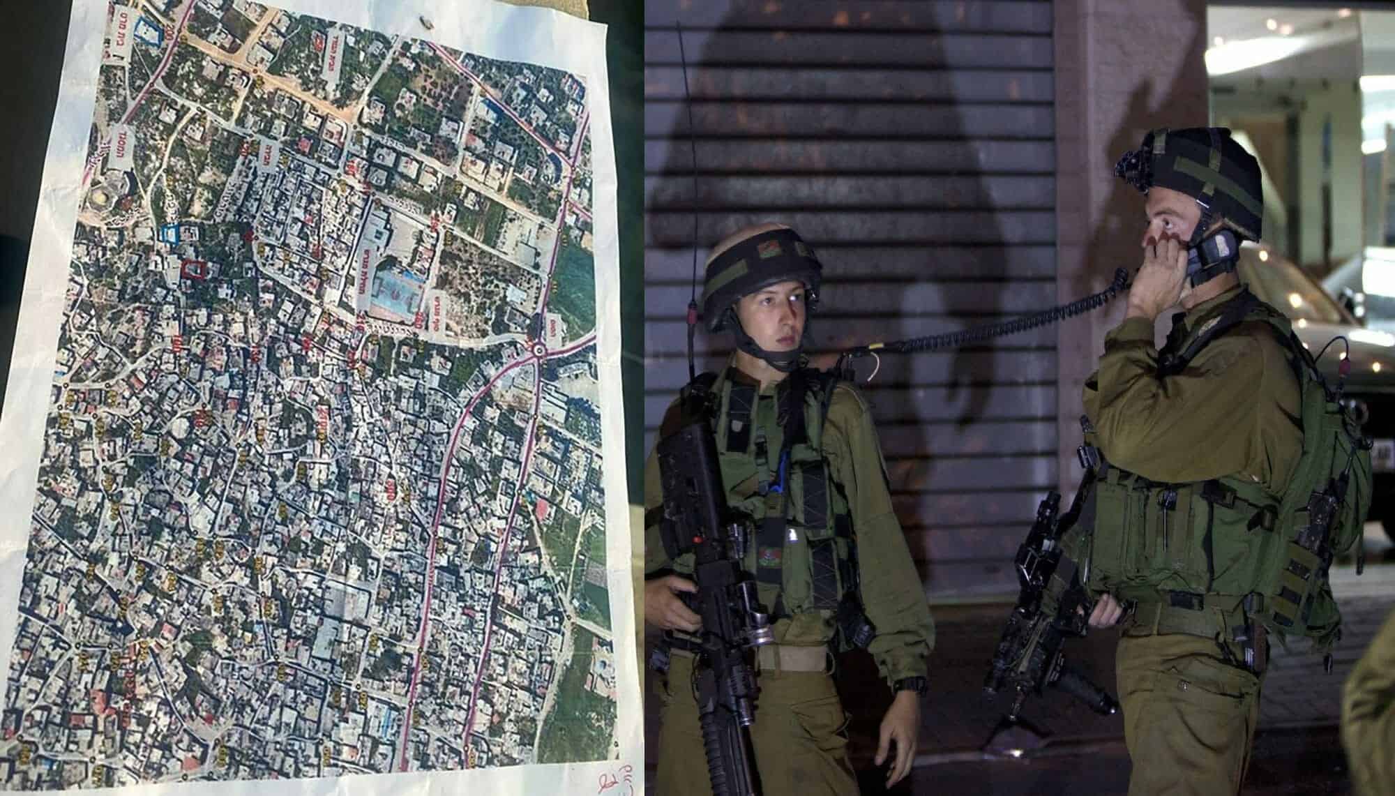 فتح تحقيق في سقوط خرائط عسكرية حساسة من جيش الاحتلال في جنين خرائط جوية سقطت من الاحتلال في جنين watanserb.com