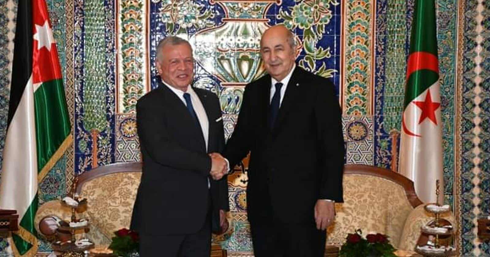 زيارة عبدالله الثاني إلى الجزائر ولقاء تبون