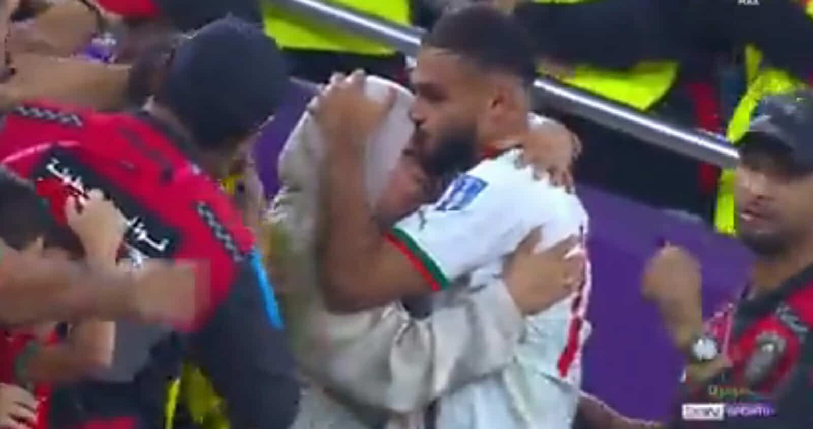 فرحة والدة سفيان بوفال وعناق حار عقب الفوز التاريخي (فيديو) تأهل المغرب إلى الدور ثمن النهائي watanserb.com