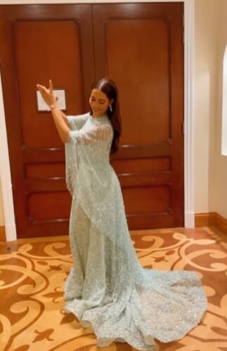 بلقيس ترقص على الطريقة الخليجية