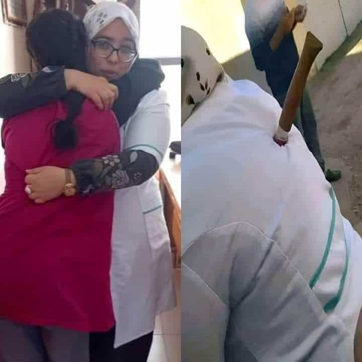 طعن الأستاذة ريحانة بن شية بالسكين في الظهر