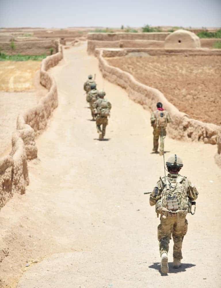 اثناء خدمتهم في أفغانستان