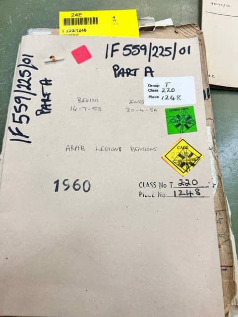 نفس رقم الملف ولكن بعنوان آخر.. رواتب تقاعد الفيلق العربي