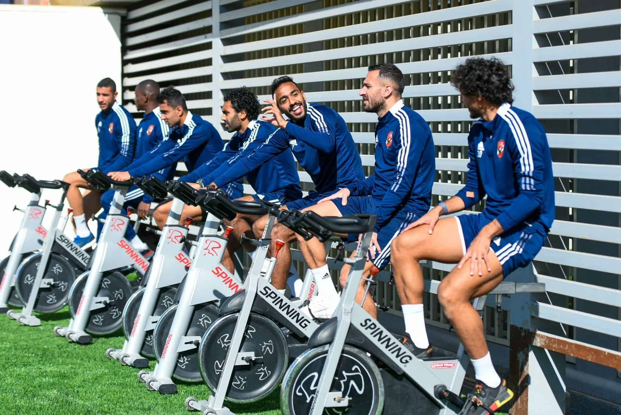 تدريبات فريق الأهلي المصري