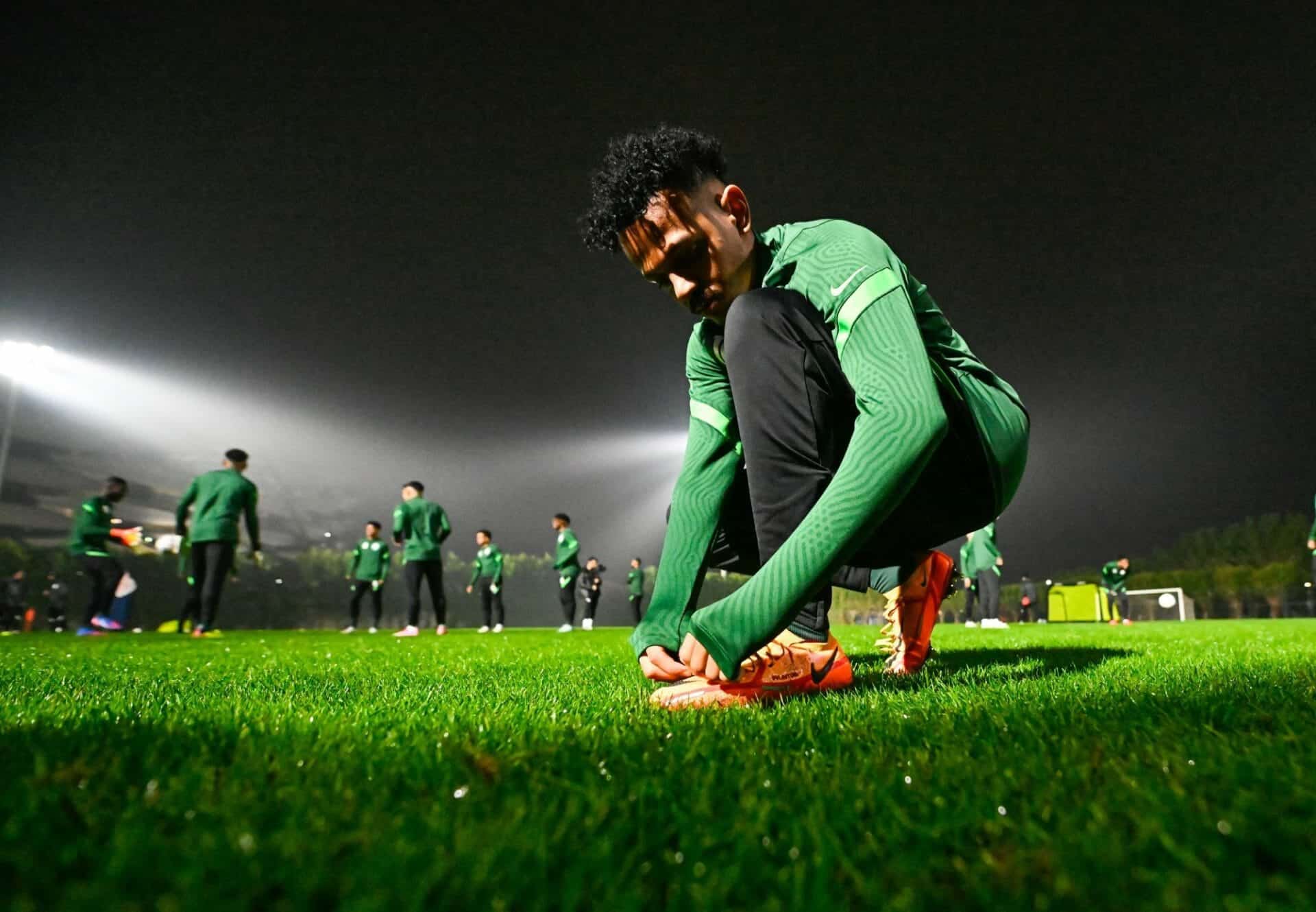 تدريبات منتخب السعودية