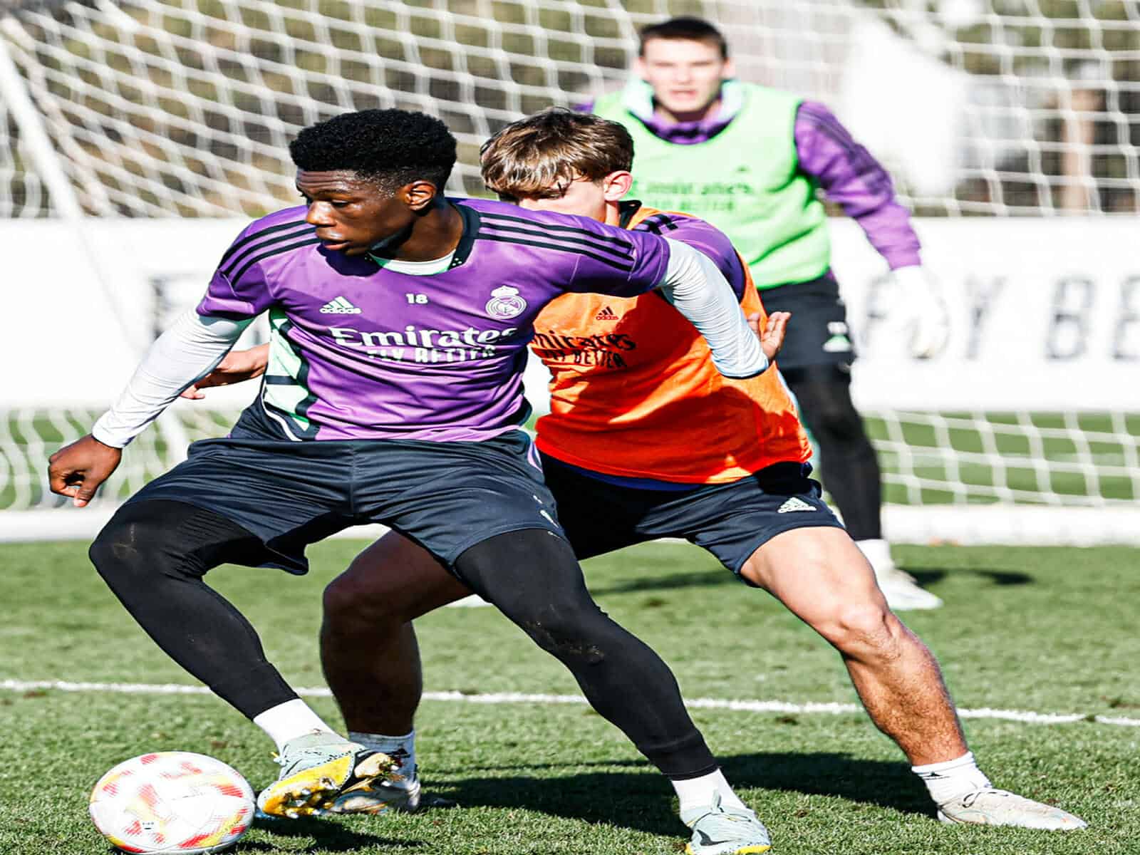 تشواميني في تدريبات ريال مدريد