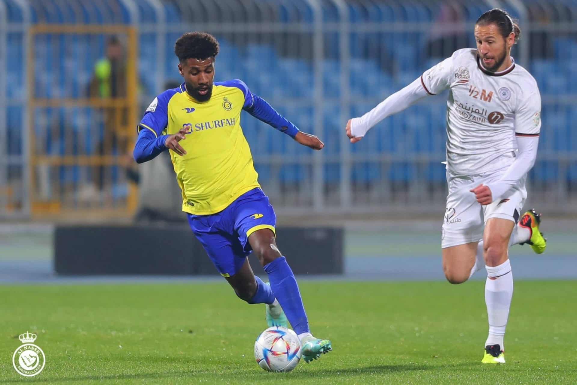 تعادل النصر والشباب في الدوري السعودي