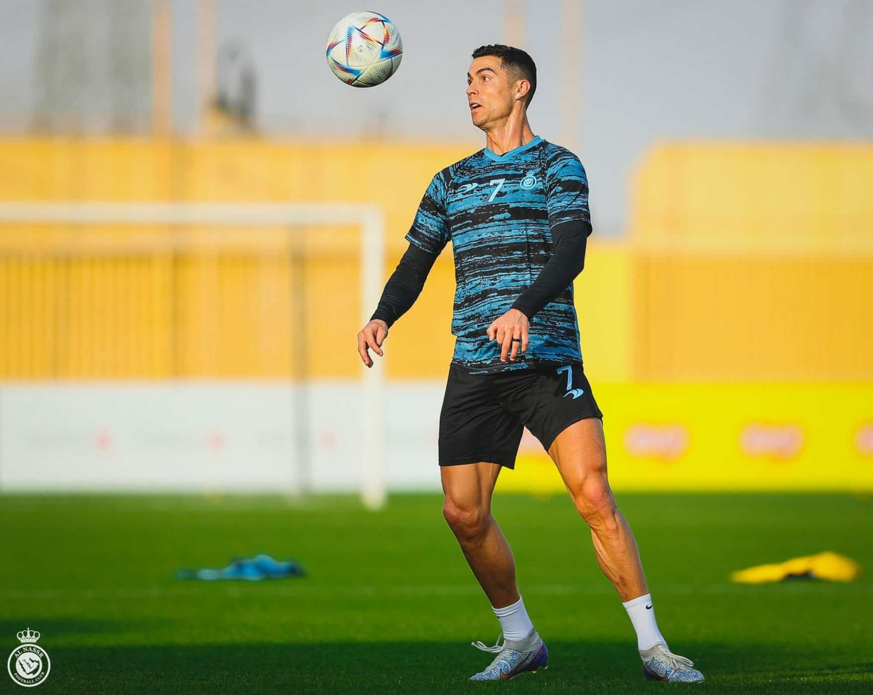 رونالدو في تدريبات النصر