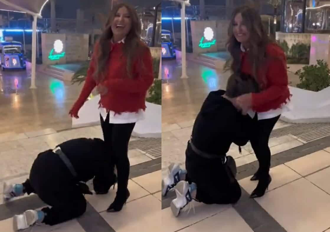 “شهاب ملح الإنستغرام” في فيديو صادم مع الفنانة شذى حسون في العراق! (شاهد) شهاب ملح الإنستغرام يقبل قدم الفنانة شذى حسون watanserb.com