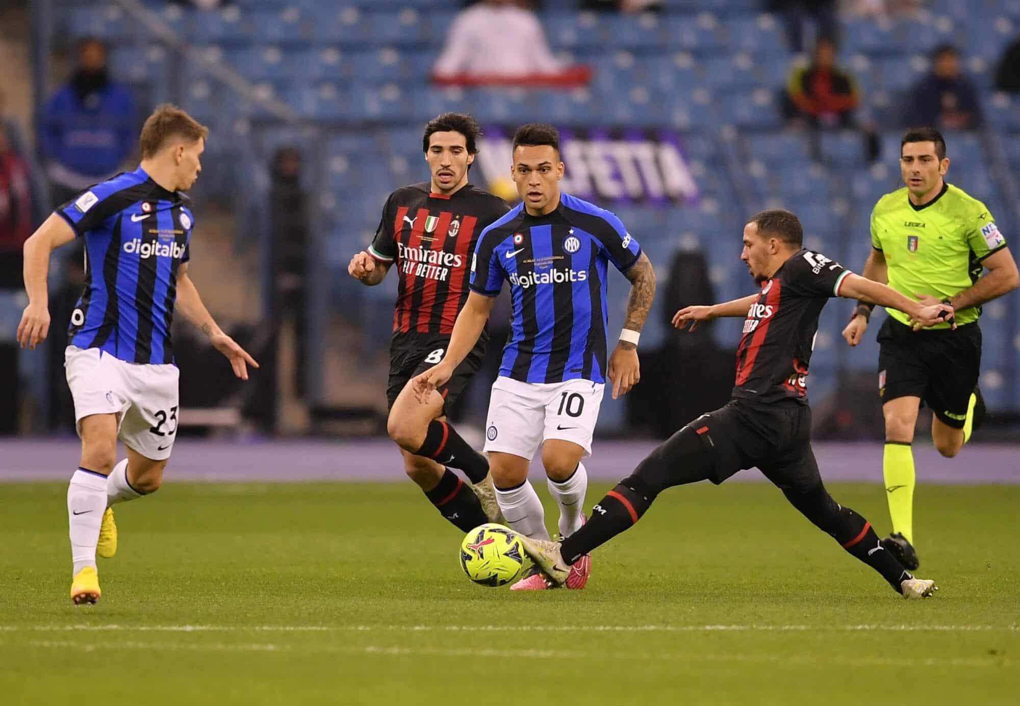 مباراة الإنتر وميلان في نهائي السوبر الإيطالي