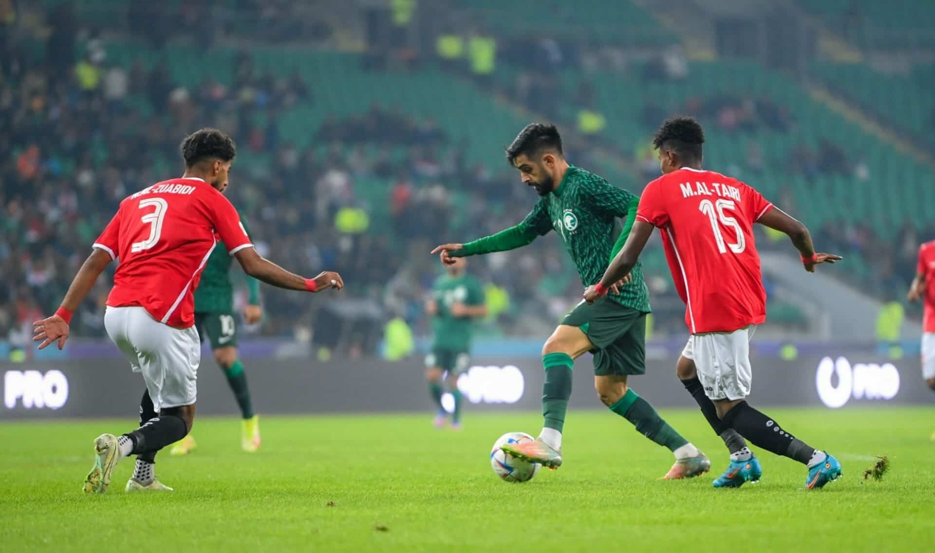 مباراة السعودية واليمن في خليجي 25