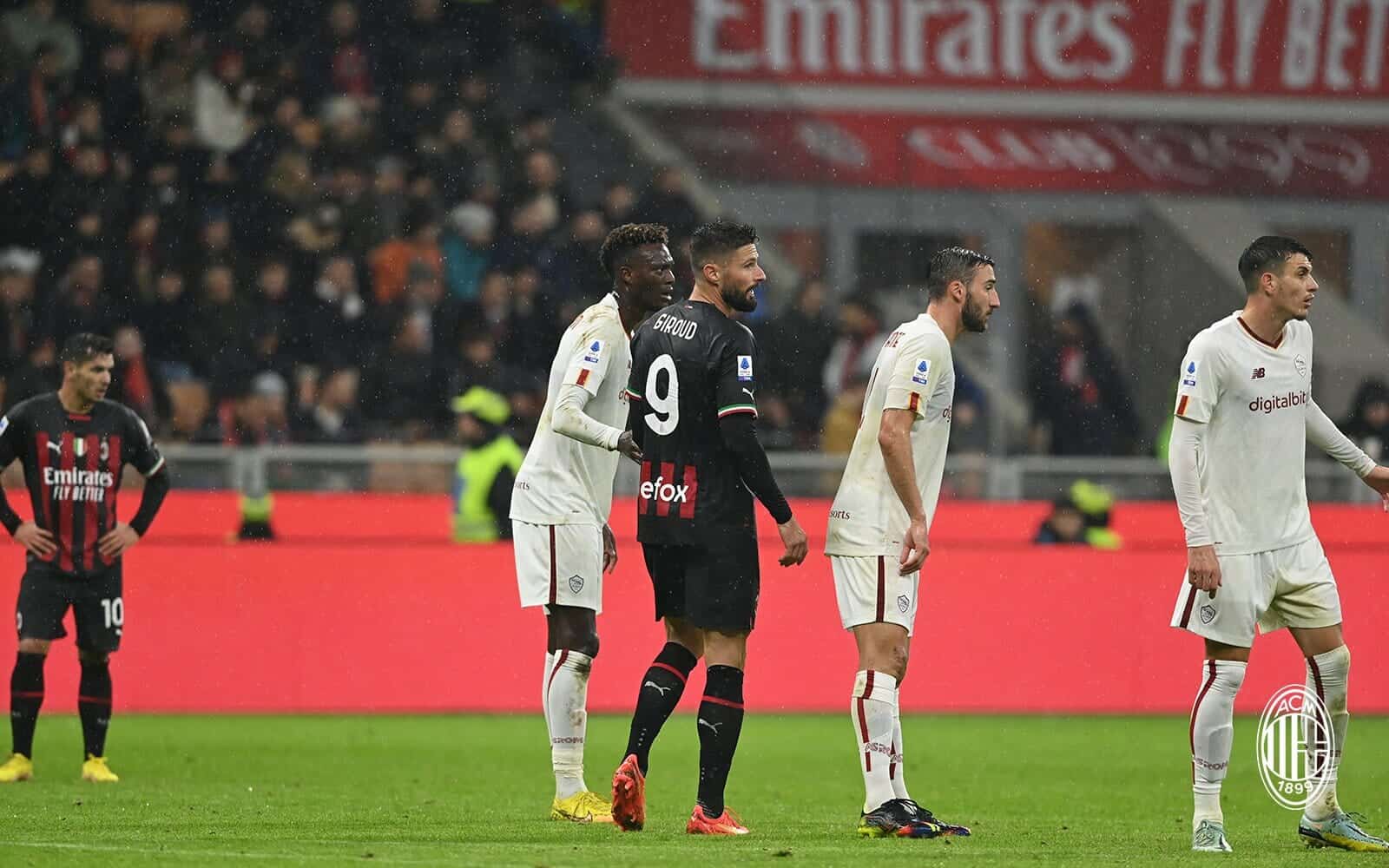 مباراة ميلان روما في الدوري الإيطالي