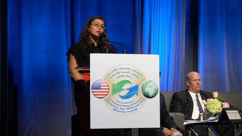 إيرينا تسوكرمان تتحدث في مؤتمر 2018 في نيويورك