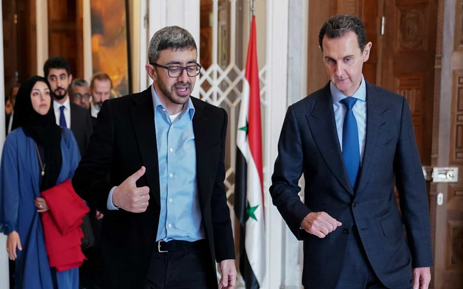 هذه فرصتك.. مصادر: هكذا أغرت الإمارات “الأسد” للسماح بوصول المساعدات لضحايا الزلزال! الإمارات والأسد watanserb.com