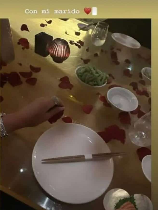 جورجينا رودريغيز تنشر صورة لعشاءها مع كريستيانو رونالدو