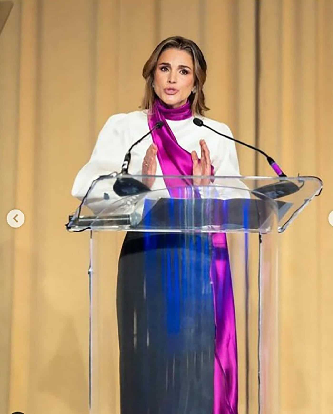 الملكة رانيا في الولايات المتحدة