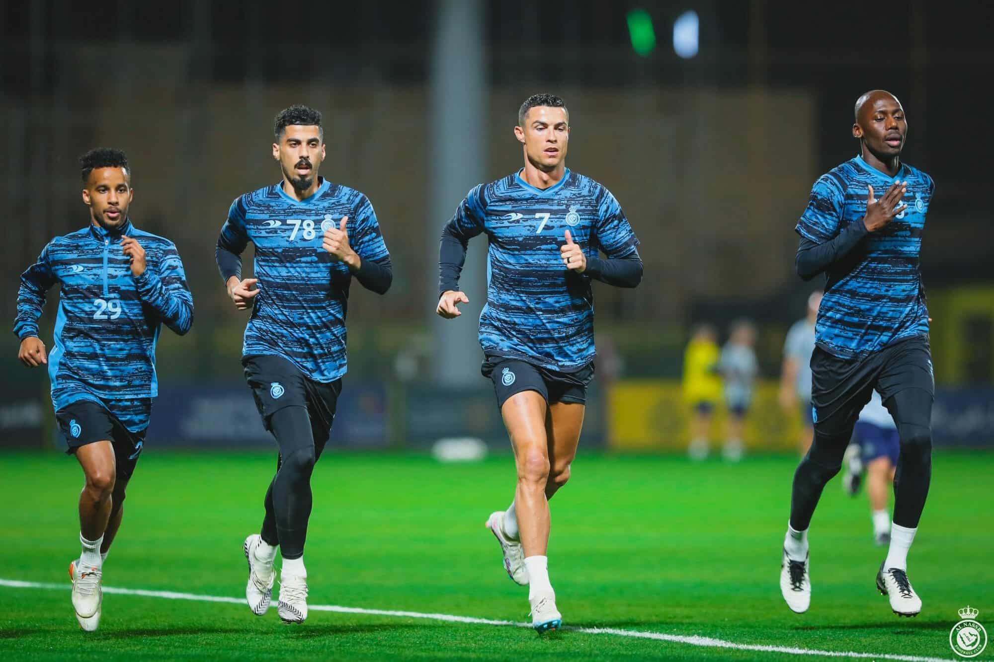 رونالدو في تدريبات النصر السعودي