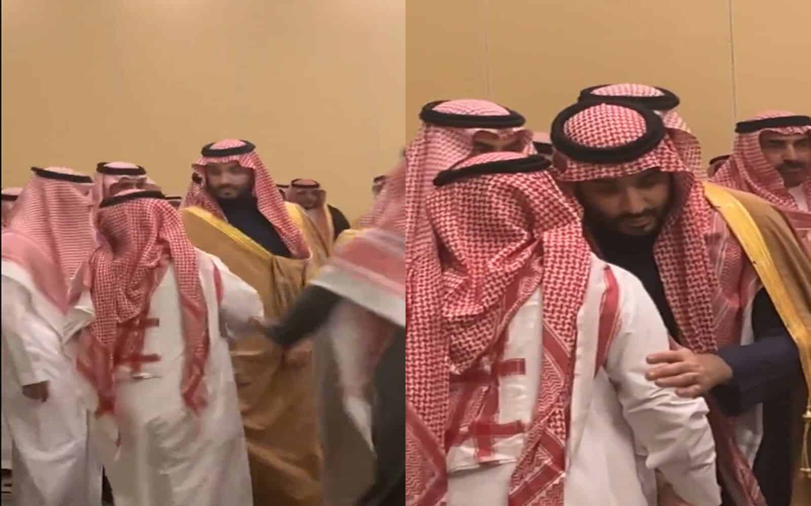 ابن سلمان يستجيب لطلب مواطن خلال عزاء الشيخ راكان بن حثلين وسط تأمل الحضور عزاء راكان بن فلاح watanserb.com