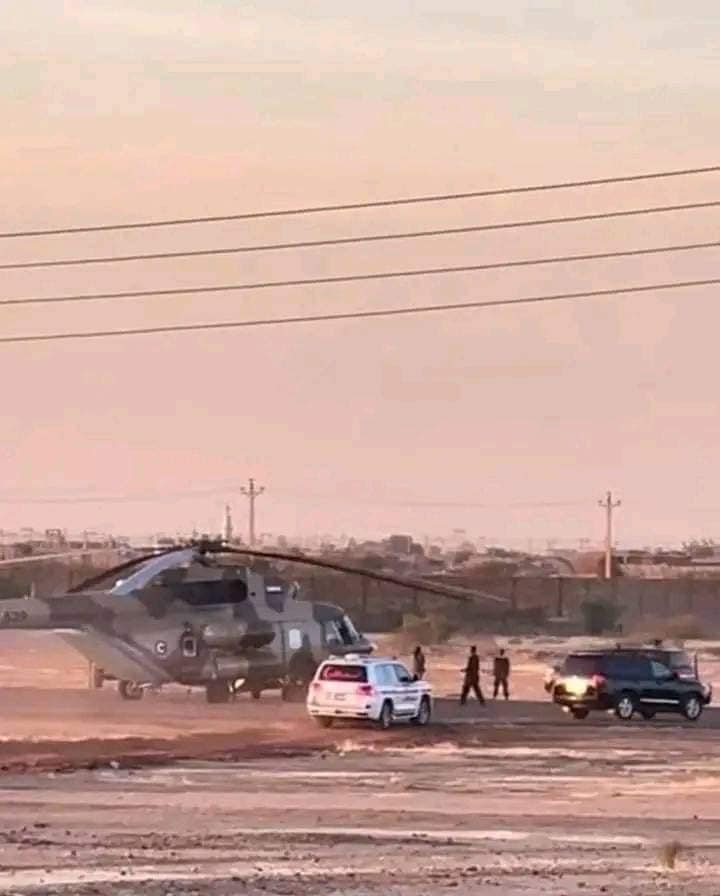 توثّق هروب الرئيس السوداني عمر البشير على متن مروحية عسكرية