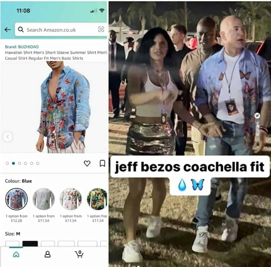 جيف بيزوس اشترى القميص من موقعه أمازون بـ12 يورو!