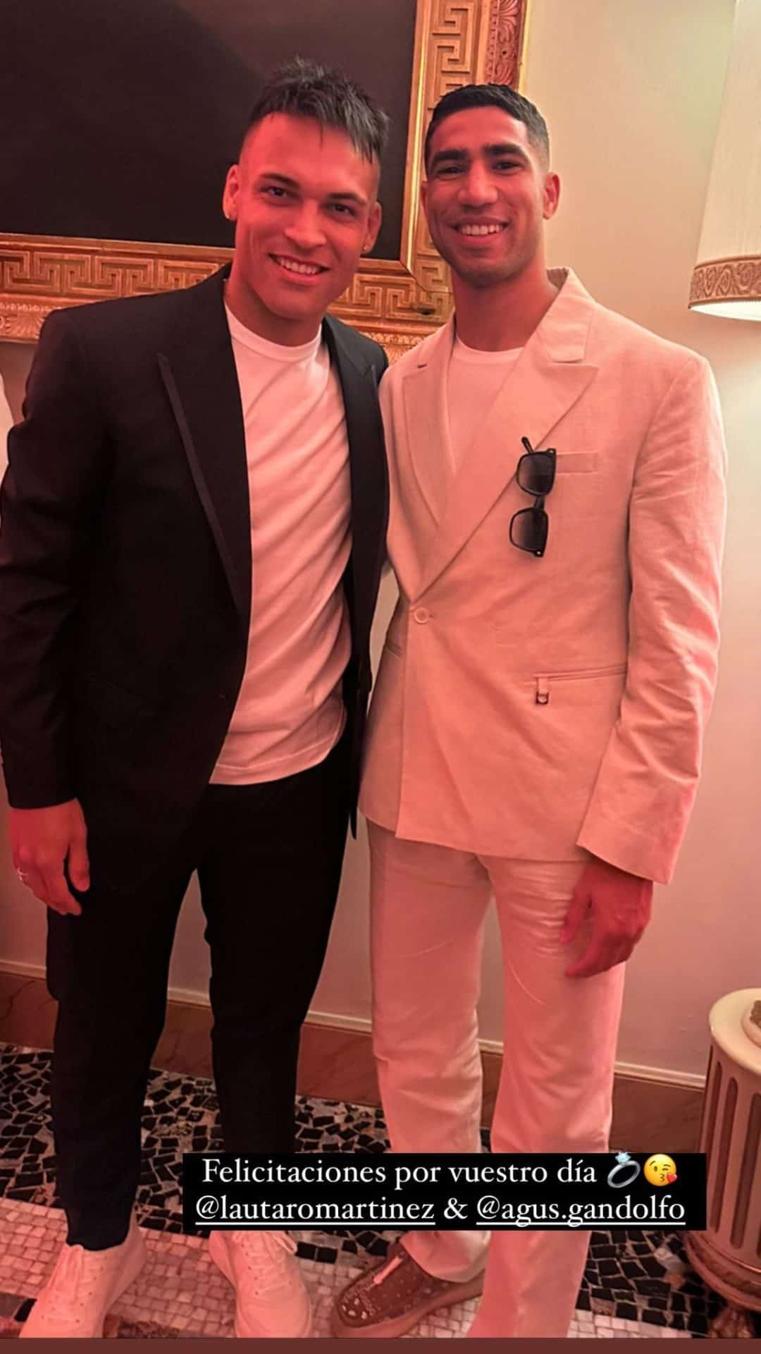 أشرف حكيمي يبارك لـ لاوتارو مارتينيز