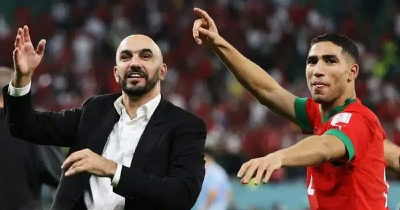 أشرف حكيمي ووليد الركراكي