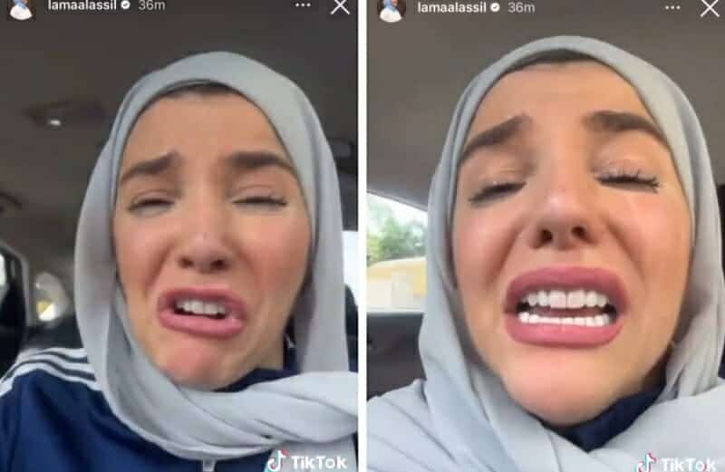 صانعة المحتوى لمى الأصيل تنهار على الهواء