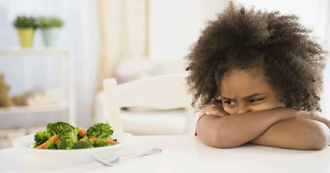 رفض الأطفال لتناول الخضار