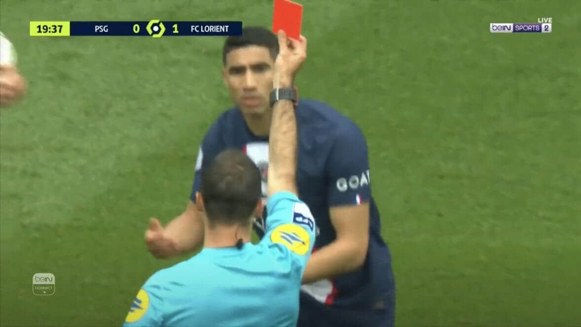 طرد أشرف حكيمي