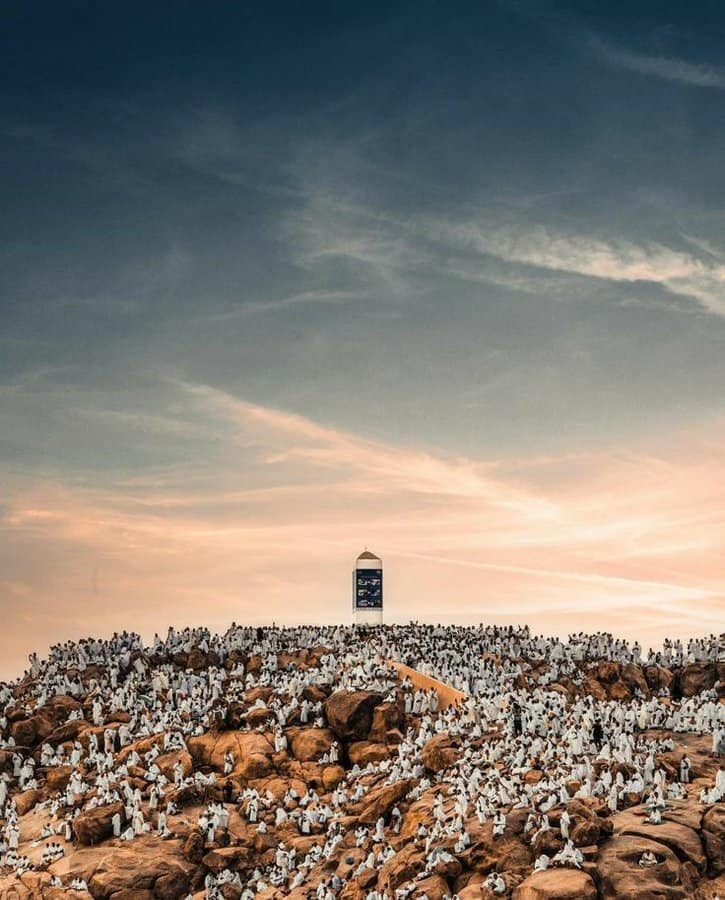 لبيك اللهم لبيك لسان يوم عرفة