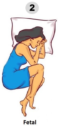 النوم مثل الجنين