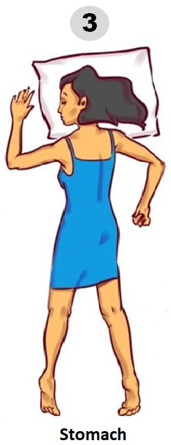 النوم على البطن