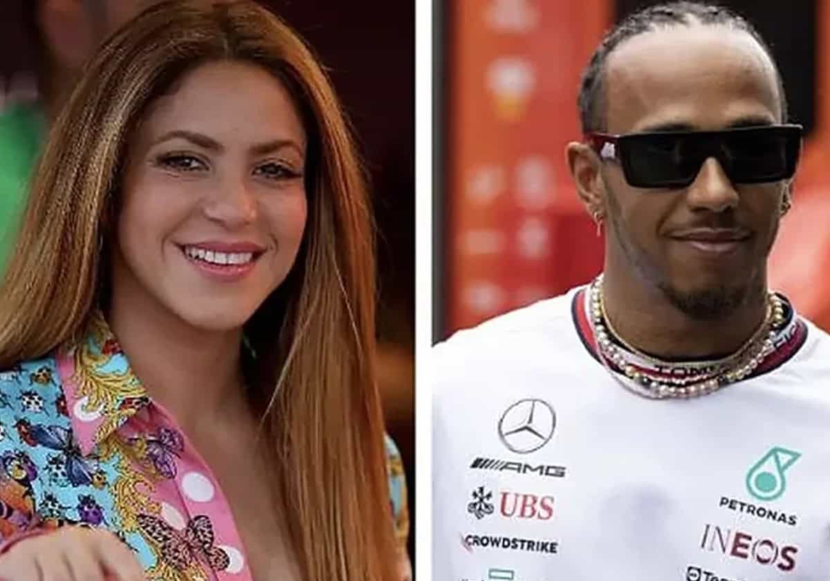 شاكيرا ولويس هاملتون