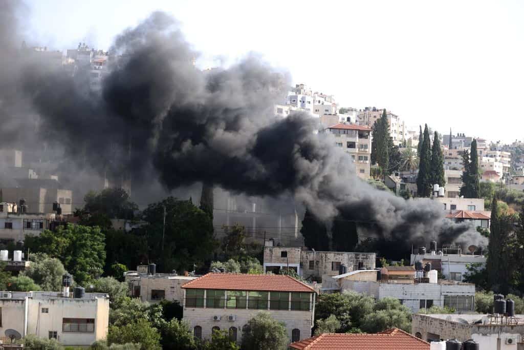 غارة إسرائيلية على هدف في مخيم جنين 